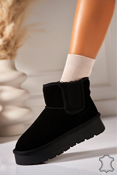 Joana Γυναικείες Μαύρες Σουέτ Μπότες Baisley