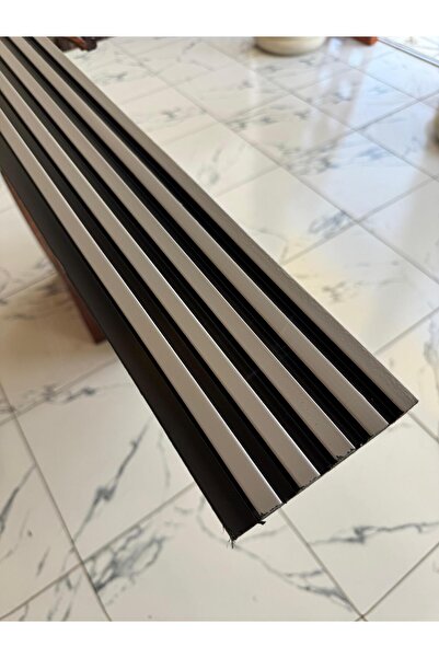 dekor marketim Pvc Polimer 5 Fugalı Platinum Duvar Lambiri Ofis Tv Arkası Kor...