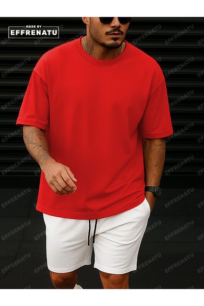 EFFRENATU Unisex T-Shirt and Shorts Set in Great Colors, Suitable for Plus Sizes