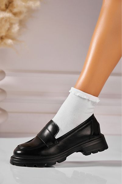 Joana Pantofi dama casual Negri din Piele Ecologica Yeily