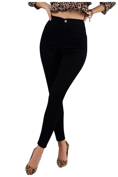 byhaziran butik Women's High Waist Denim Skinny Leg Lycra Skinny Jeans
