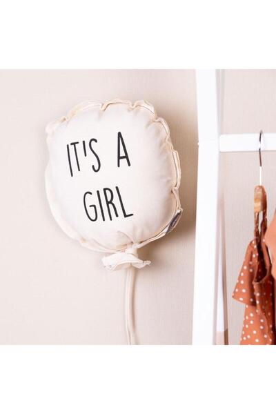 CHILDHOME Decoratiune perete balon Fata, 35x26x8 cm, Bej