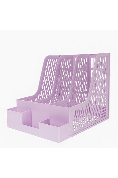ALPA STORE 3 Compartment Modular Design Organizer Pen Holder Magazine Holder Folder Archive Box Disassembled
