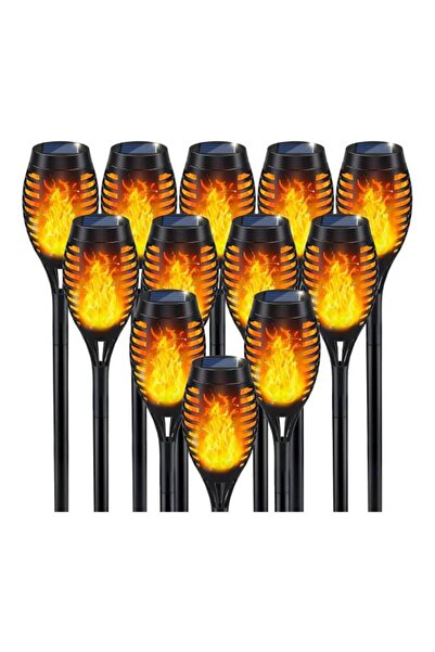 TERRION مجموعة من 12 مصباحًا يعمل بالطاقة الشمسية - إضاءة LED مقاومة للماء لل...