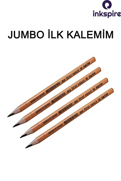 inkspire قلمي الأول قلم رسم مثلث كبير الحجم مكون من 4 قطع باللون الأسود الناع...