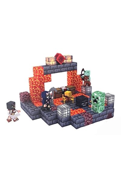 MASHASHOP Set de constructie magnetic, Intra in lumea virtuala, Minecraft, multicolor, 140 piese
