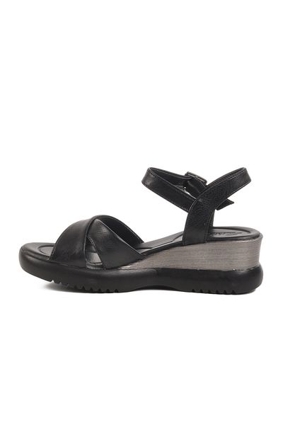 AYK'S Black Heeled Women's Sandals T-002 Z