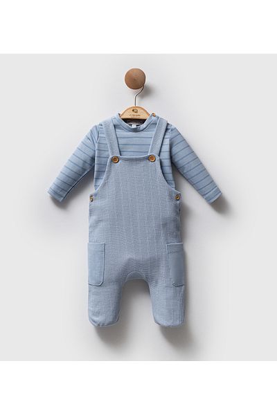 Cassiope Jacquard Cotton Baby Salopet