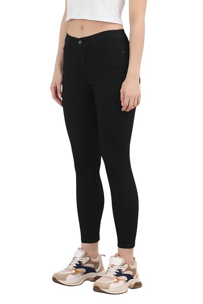 byhaziran butik Women's Lycra High Waist Skinny Jeans