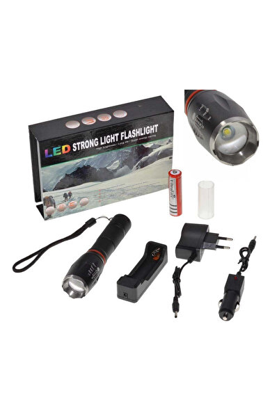 VTM Lanterna T6 cu Zoom + Cob