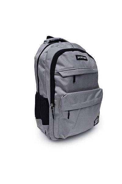 B4U Boys' school backpack light gray 2 compartments high school 2512