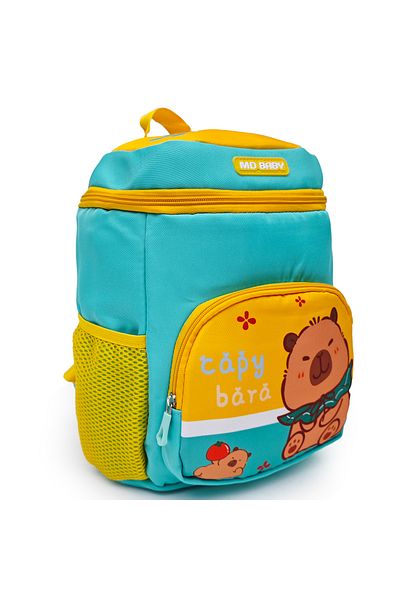 B4U Green kindergarten backpack, 1 compartment, Bear HX002