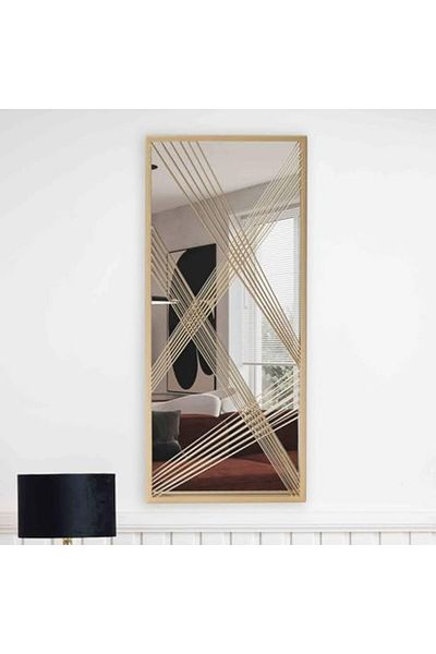 Vanity Living Iron Wall Mirror - Luxury Vanity Mirror with Gold Frame | Modern Decorative Wall Mirro