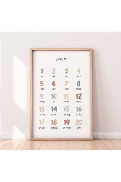 woodhomeworks One Piece Salon Ofis Dekor Tablo numere vrynt