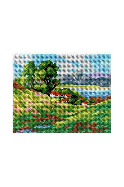 Orchidea Baskılı Goblen Göl Köy 2376 24*30 cm