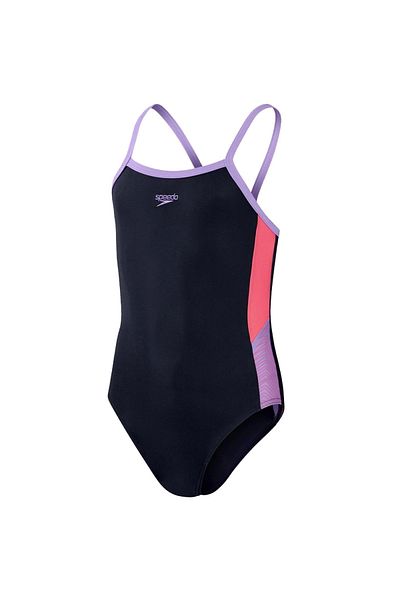 SPEEDO Dive Thinstrap Girl's Swimmer Swimsuit Navy-Purple