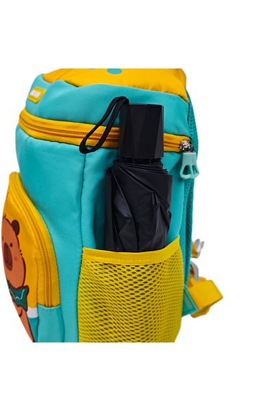 B4U Green kindergarten backpack, 1 compartment, Bear HX002