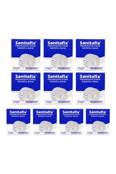 sanitafix - Hypallergenic Flexible Flaster 5cm X 5cm Ref:5205 - 10 Pieces