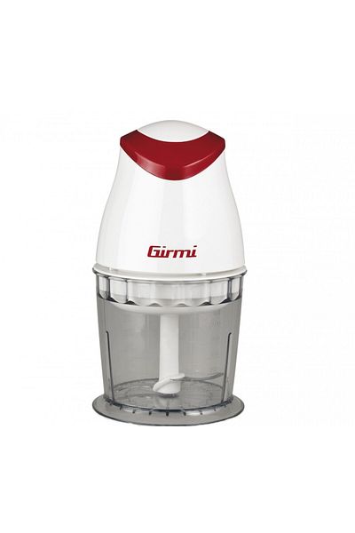 Girmi Tocator chopper - TR01 cu lame din inox, putere 350W, vas gradat 500ml, alb-rosu