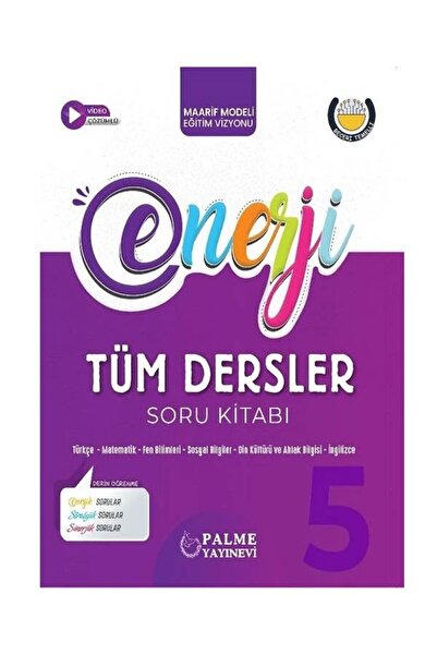 Anla Kazan Yayınları Palme 2026 5. Sınıf Tüm Dersler Enerji Soru Kitabı Çözümlü