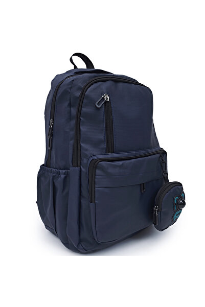B4U Ghiozdan rucsac scoala unisex bleumarin 2 compartimente liceu 5030