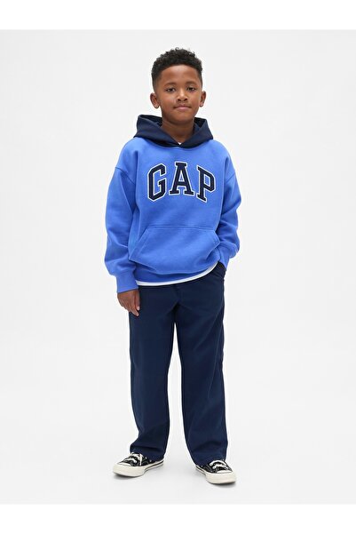 GAP Erkek Çocuk Koyu Mavi Relaxed Easy Khaki Pantolon