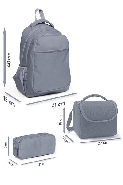 Coral High Goshopya Multicolor 3-Piece School Bag Set Goset0114426