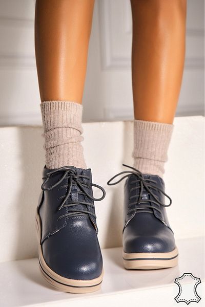 Joana Women's Genuine Leather Boots Gray Yuliya