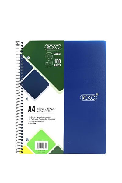 Roco Neon Blaze A4 Notebook – Extra Thick Edition (200 Sheets)