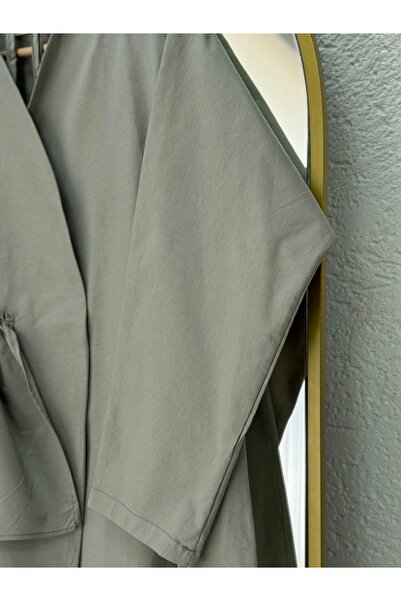 BENAHOLL Lununa Semi-Ruffle Detail Poplin Kimono-Çi̇535 Mint