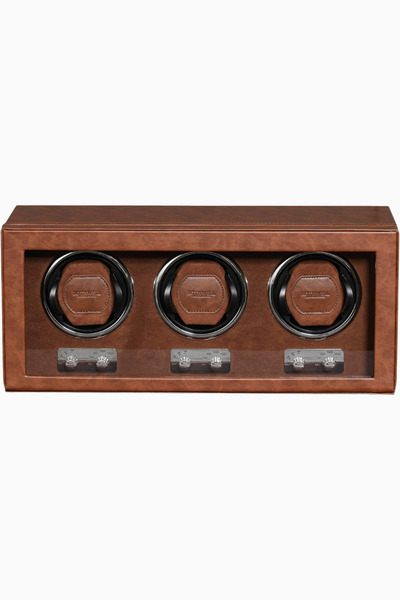 ROTHWELL 3 Hour Automatic Winder, Quiet Motor, Leather Finish, Multiple Speeds and Rotation Settings