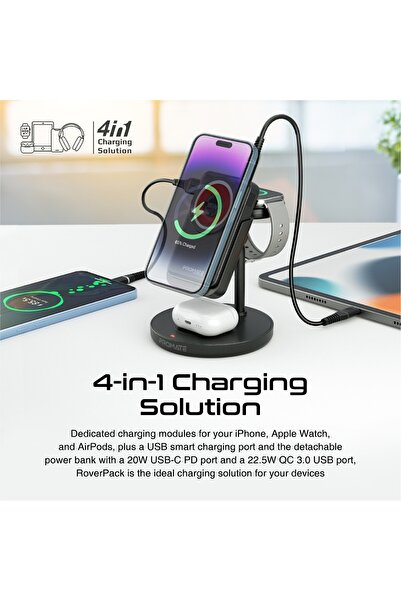 Promate 4in1 Magsafe Charging station Wireless charging Powerbank