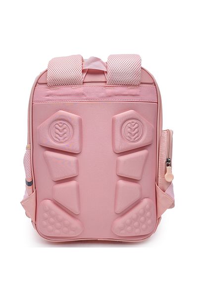 B4U Ergonomic orange school bag for girls 2 compartments grades 3-5 A-08