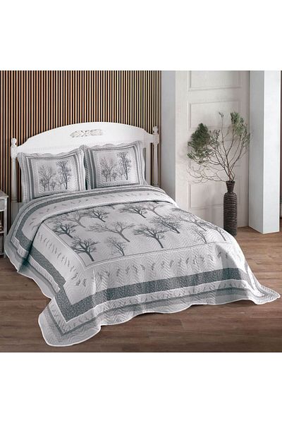 Evimcim Bedspread Set 250X260 cm Double 3 Piece Set with 2 Pillowcases