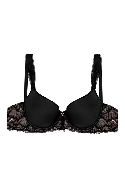 ESOTIQ Sutien ușor căptușit cu armătură, cupe fine și bretele decorative late întărite | Neo