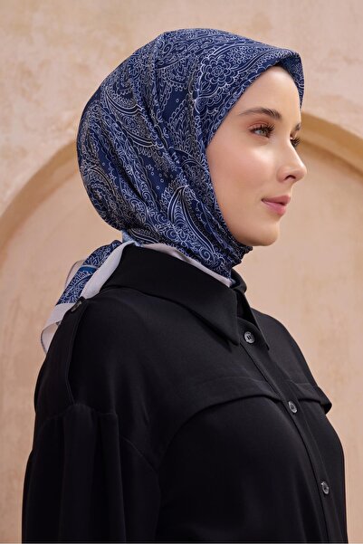 Belli وشاح فريش تويست 28 نمط مختلط أزرق داكن 49742