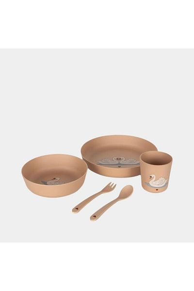 Konges Slojd PLA dinner set, set of 5, Swan