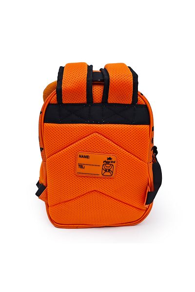 B4U Unisex school bag, Glossy Bird Leopard orange, 2 compartments GB5228