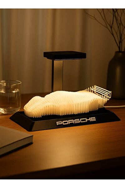 3D Brothers Race Porsche 956 LED Night Light Racing Legend Sculpture Lamp
