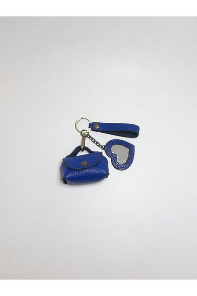 yedideri Genuine Leather Shaped Keychain & Mirror |   Mini Headphone Case |   Cute Bag Charm