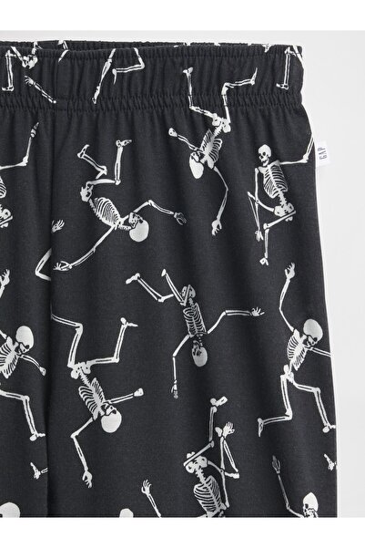 GAP Erkek Çocuk Siyah Halloween Geri Dönüştürülmüş PJ Joggers
