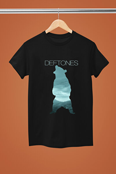 MAGORS TRIUC DE BUMBAC IMPRIMAT DEFTONES CU MANE SCURTĂ REGULARĂ