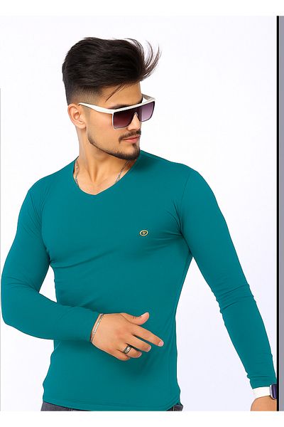 ASSAF Men's Long Sleeve Compression Body Fitness T-Shirt