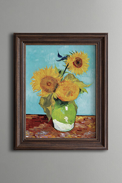 epiqart Слънчогледи - рамка с ретро мотиви