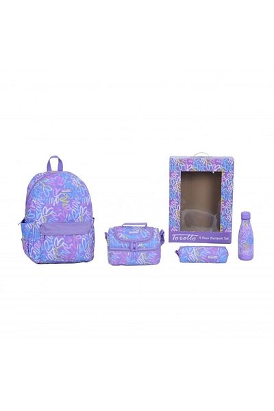 rexa 4-Piece School Backpack Set with Unique Design – 16 Inch – Stylish & Complete