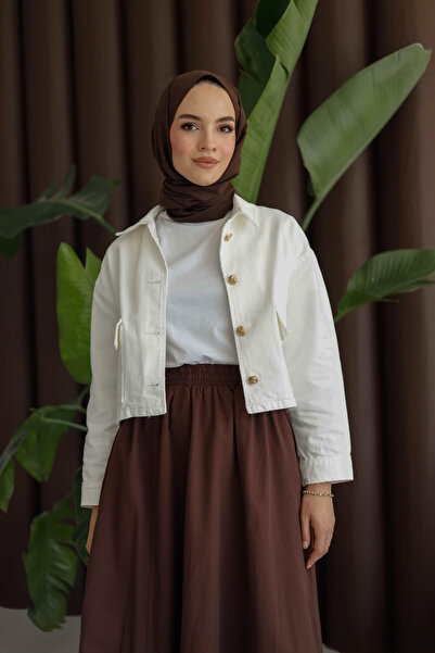 MOONSC Double Pocket Skirt with Elastic Waist