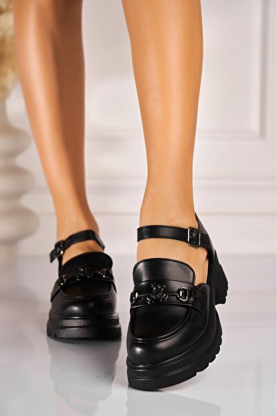 Joana Γυναικεία Casual Μαύρα Παπούτσια από Οικολογικό Δέρμα Alondra