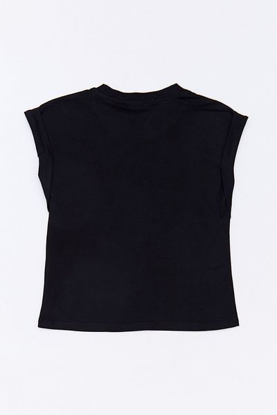 Fulla Moda Βασικό μπλουζάκι για κορίτσια με ιαπωνικό μανίκι