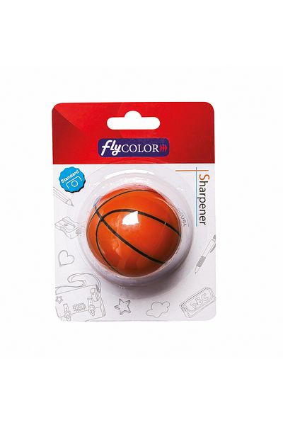 FLY COLOR Basketball Ball Shaped Pencil Sharpener Pencil Sharpener with Chamber