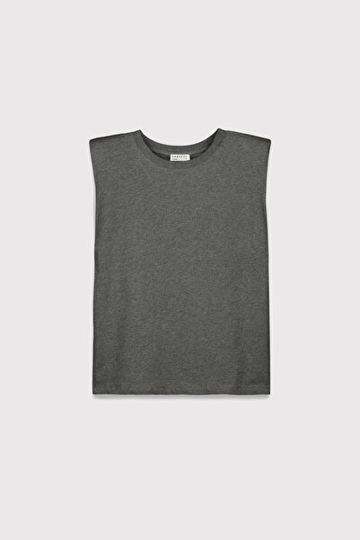 BABOKAH Omuz Vatkalı Kolsuz T-Shirt
